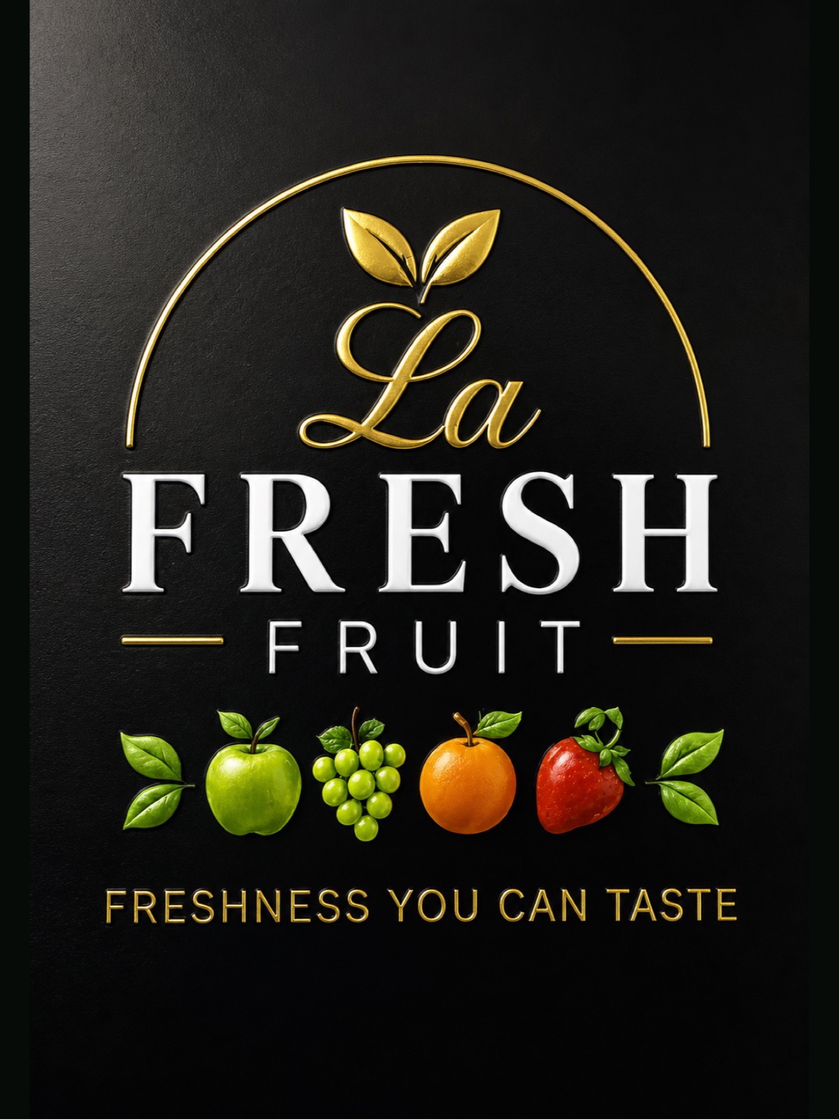 La Fresh Fruit logo card