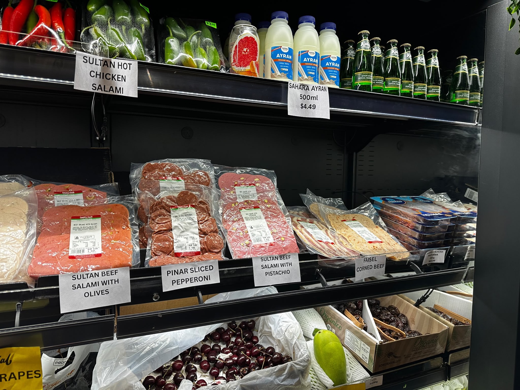 Halal deli selection